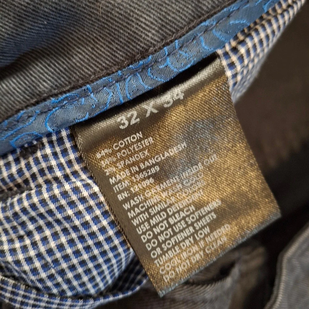 English‎ Laundry Mens 32x34 Straight Leg Jeans Charcoal Gray Stretch 5-Pocket